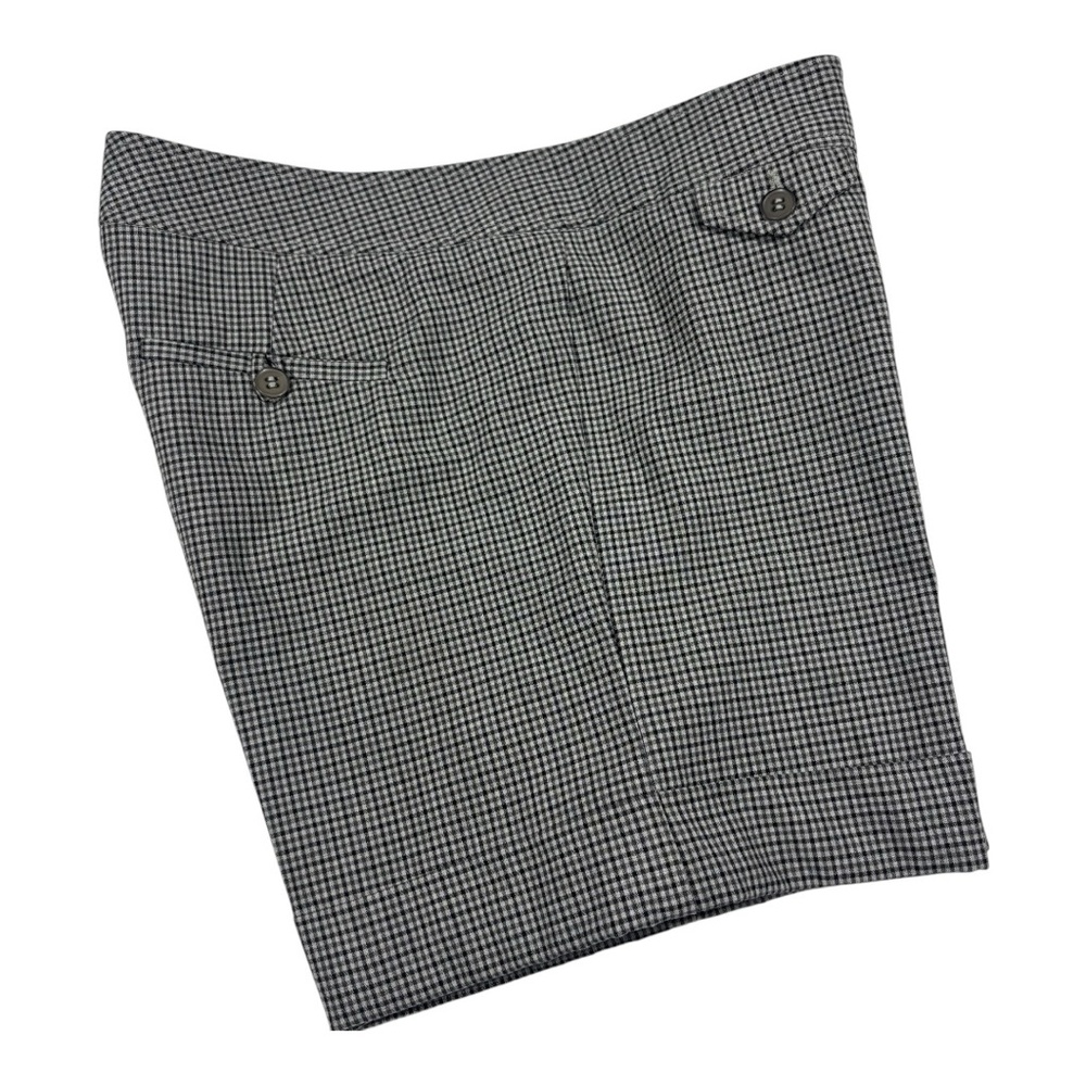 The Limited‎ Women Shorts Size 8 Drew Fit- check plaid Cuff Stretch Classic